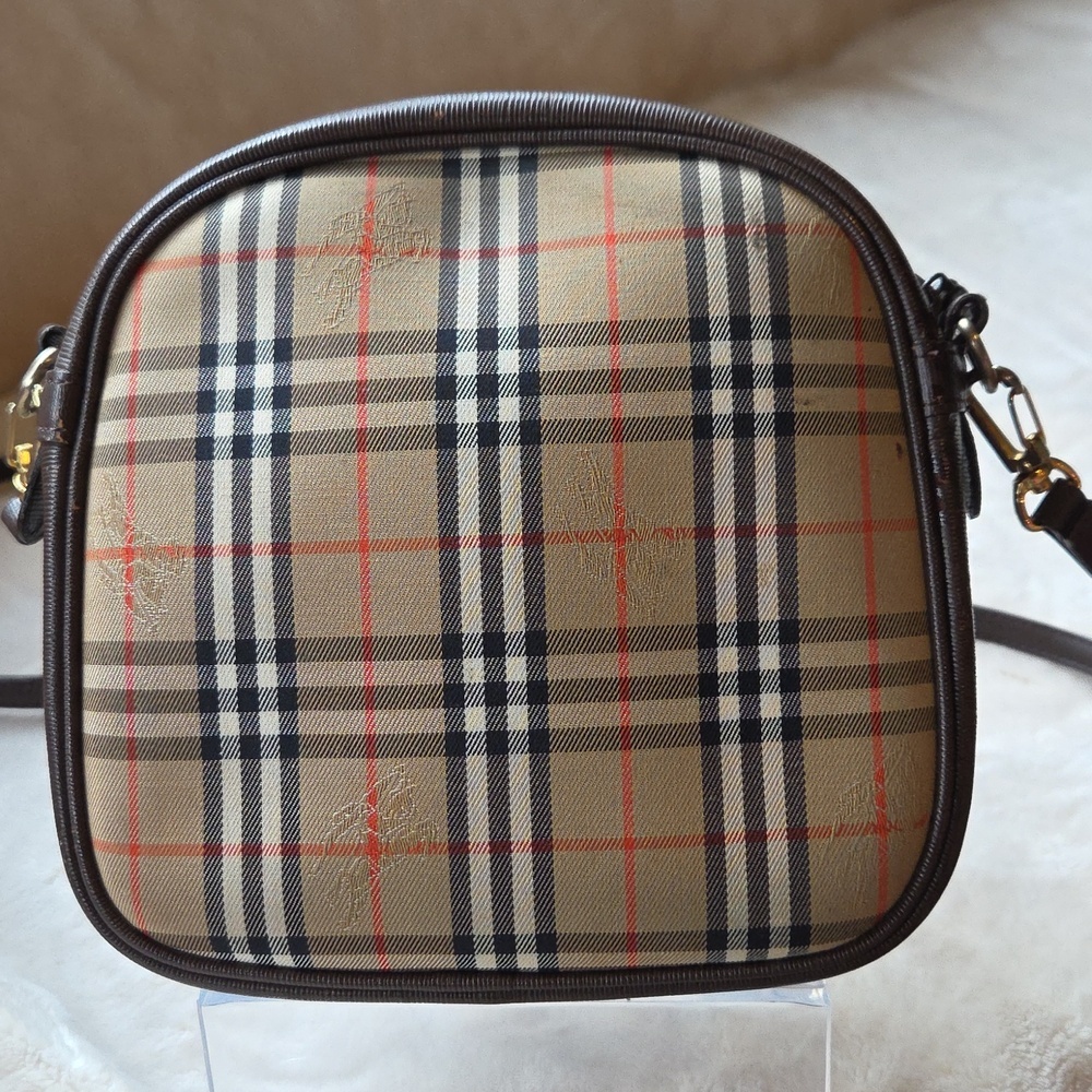 Burberry Beige and Brown Checkered Crossbody Bag - Picture 2 of 11